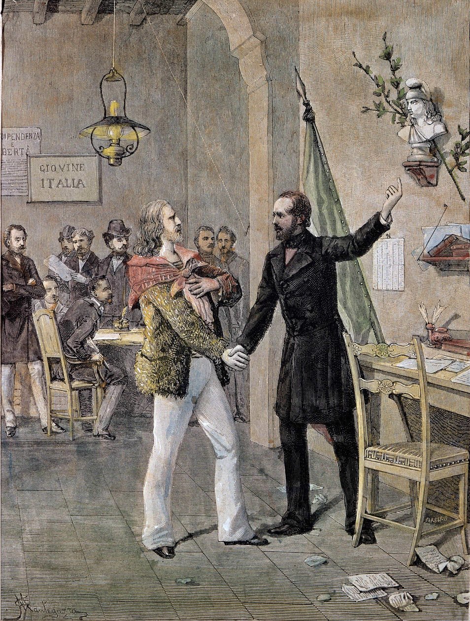 Giuseppe Garibaldi ve Giuseppe Mazzini arasındaki ilk buluşma 1833