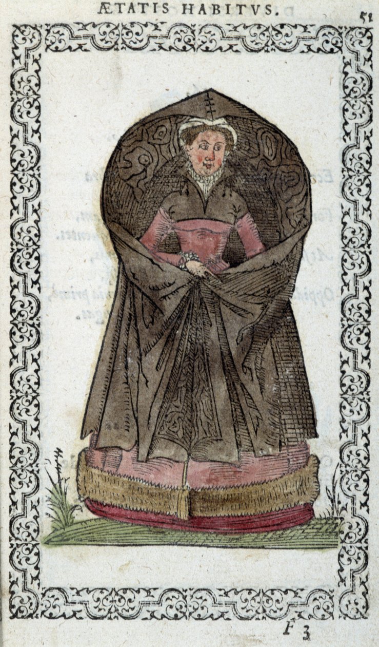 Flaman Demoiselle - Jean Sulperius tarafından “” Habits et effigies”de by Unknown artist