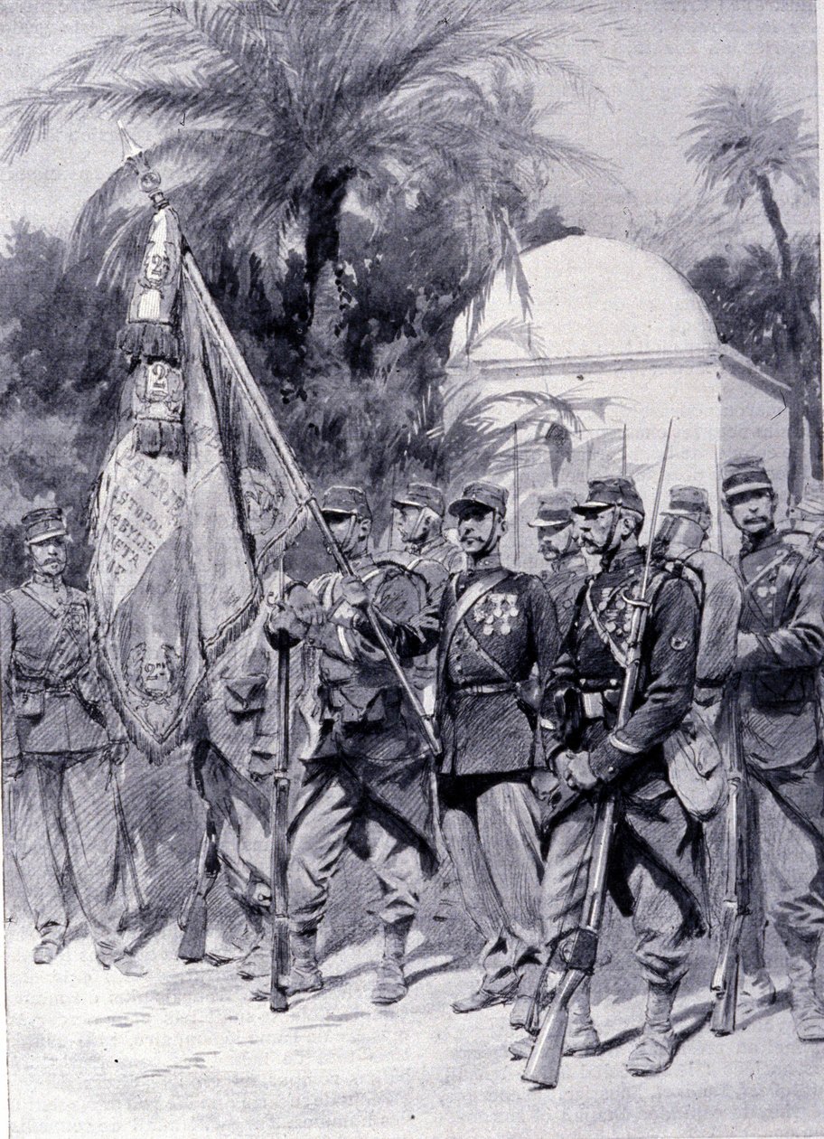 Üniformalı yabancı lejyon askerleri. 1878. by Unknown artist