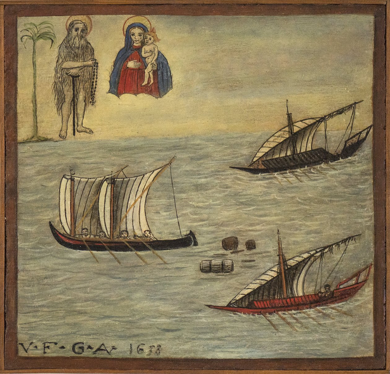 Eski voto (ex voto) denizci, Napoli yakınlarındaki Torre del Greco, Carmine Kilisesi