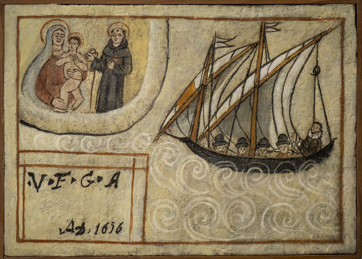 Eski voto (ex voto) denizci, Napoli yakınlarındaki Torre del Greco, Carmine Kilisesi