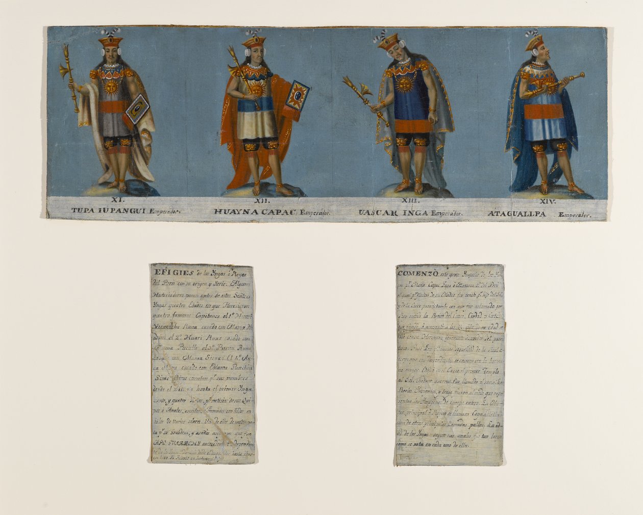 Dört İnka Kralı: Tupac Yupanqui, Huayna Capac, Huascar Inca, Atahualpa, 19. yüzyılın başları by Unknown