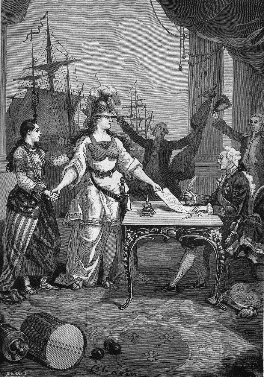 Fransa müttefiki - Kral (Louis XVI) sadece imzalamak zorunda kaldı: 6 Şubat 1778