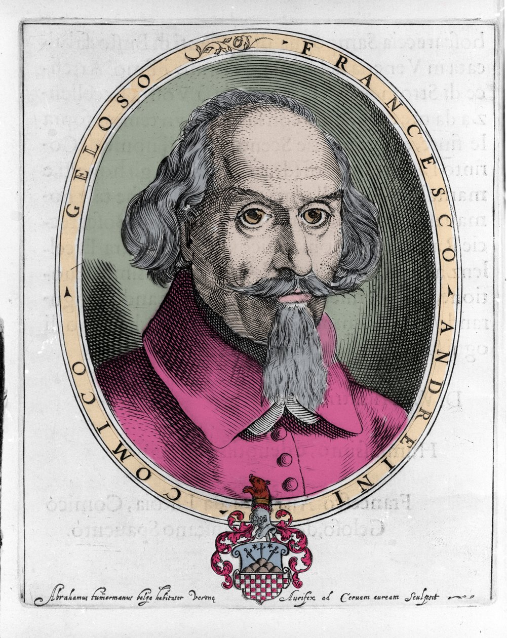 Francesco Andreini (yaklaşık 1548-1624) İtalyan aktör ve Commedia dell