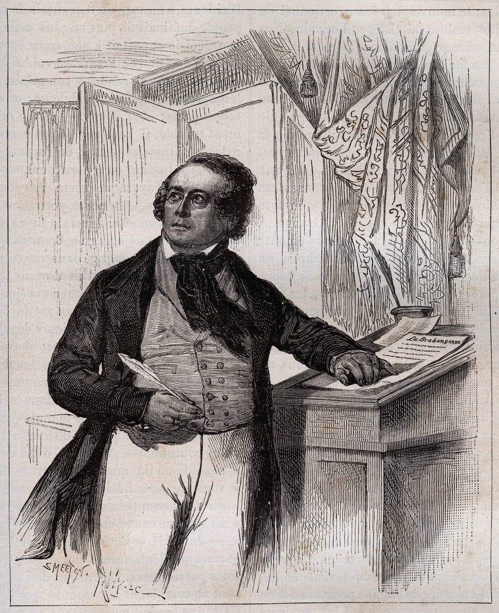 Francois Van Campenhout 1779-1848 - Belçikalı opera sanatçısı, şef ve besteci. by Unknown artist