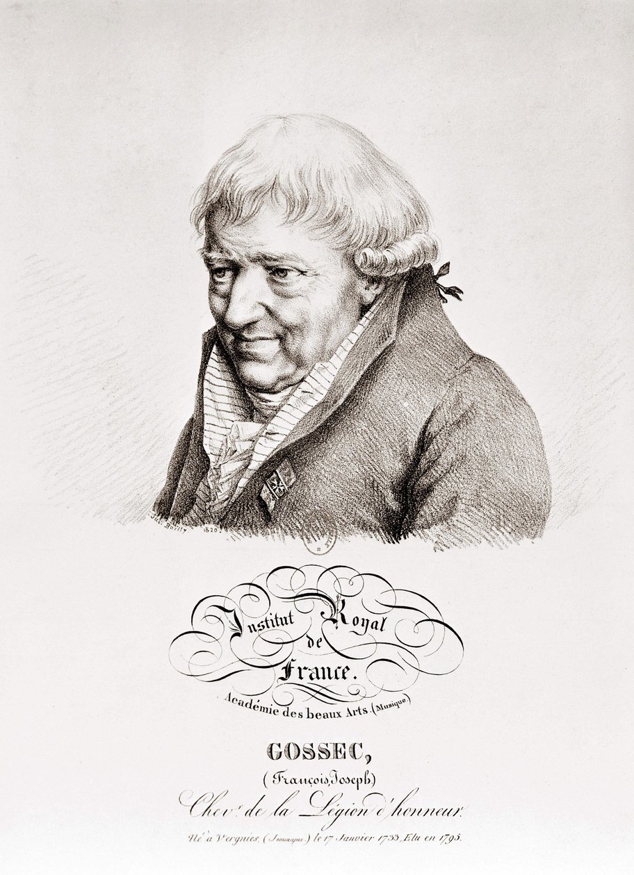 François Joseph Gossec. Fransız besteci. 1734-1829 by Unknown artist