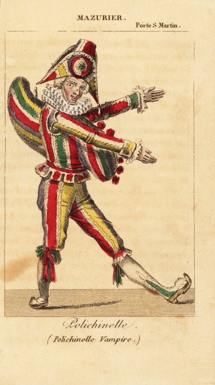 Fransız komedyen ve pandomim sanatçısı Charles-Francois Mazurier, Theodore de Banville tarafından Theodore de la Porte Saint-Martin
