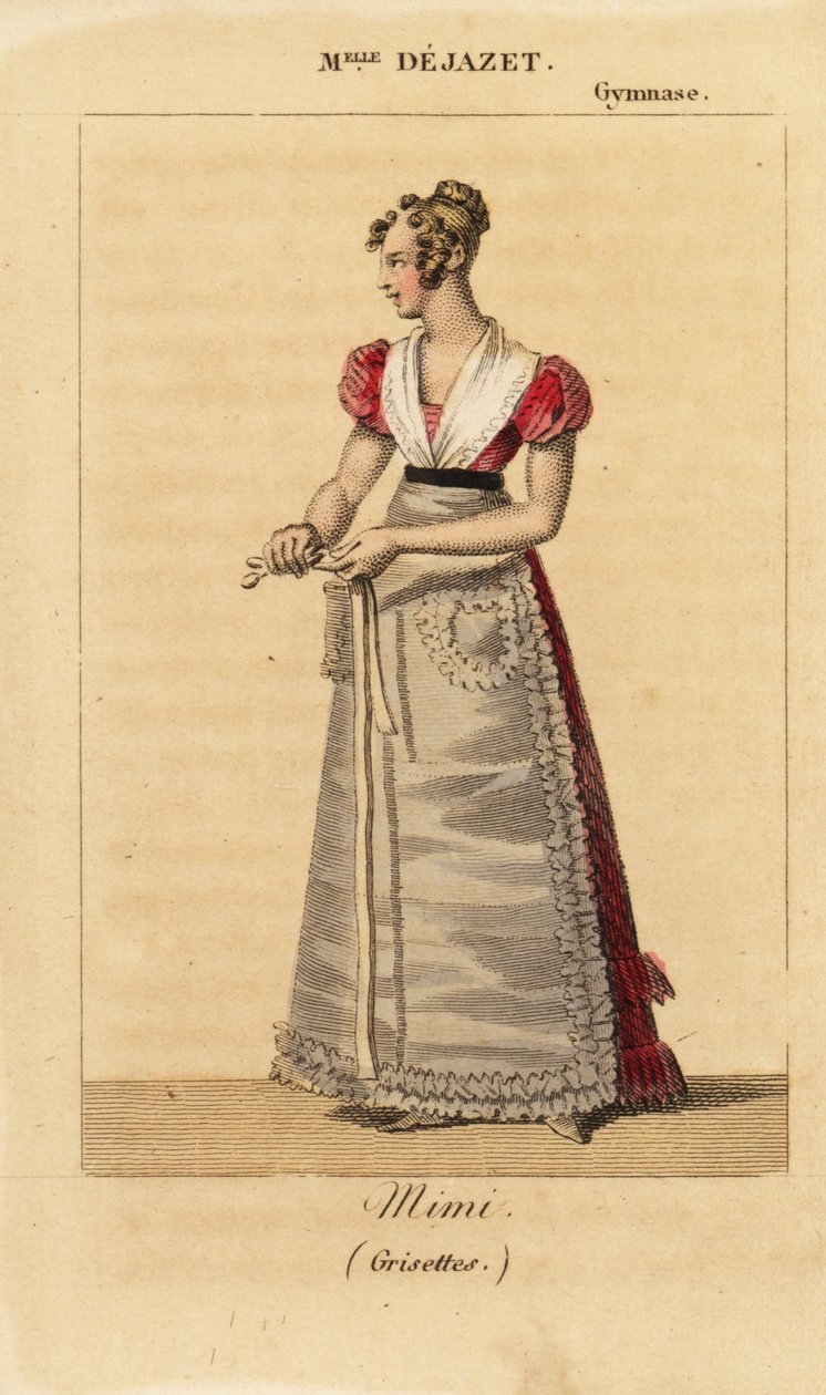 Fransız soprano Mlle Virginie Dejazet, Gymnase-Dramatique