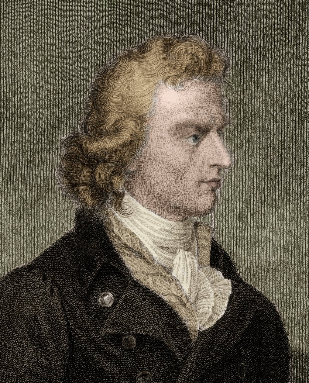 Friedrich von Schiller 1759-1805 - gravür - 19. yüzyıl by Unknown artist