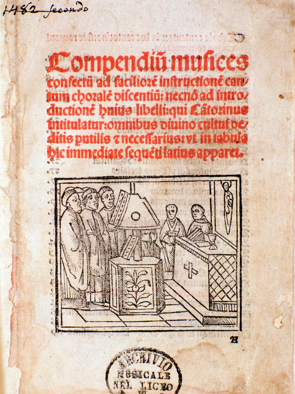 Frontispice of Music Compendium (Müzik Koleksiyonu) (1482) by Unknown artist