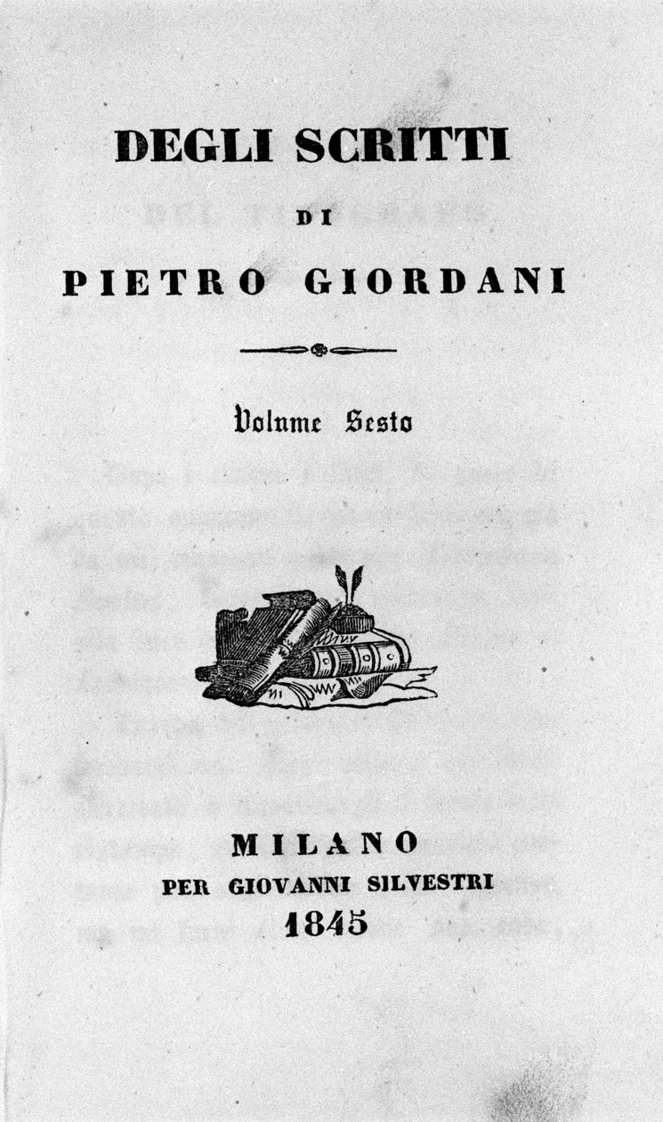 İtalyan yazar Pietro Giordani