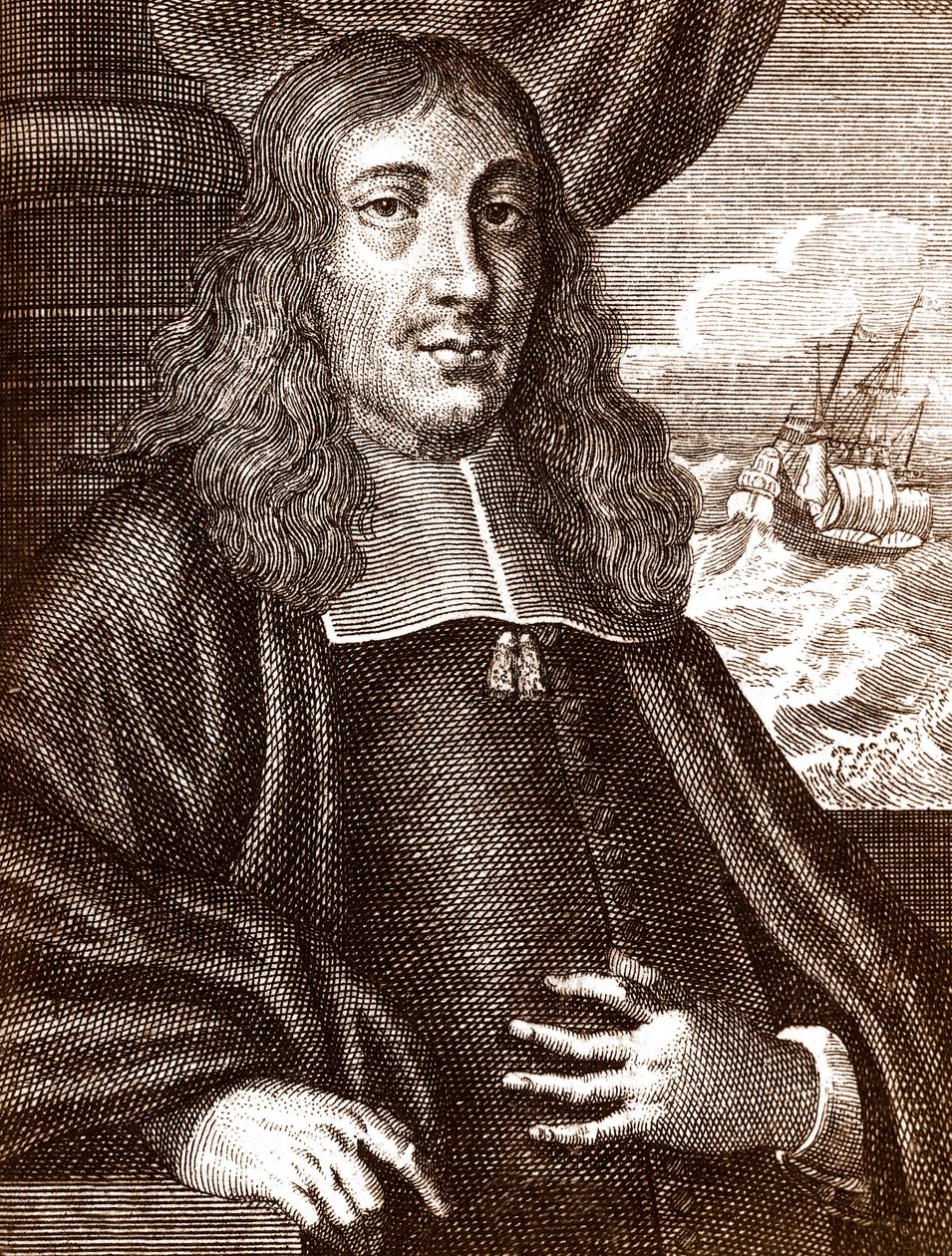 Gautier (Wouter) Schouten (1638-1704) Hollandalı kaşif by Unknown artist