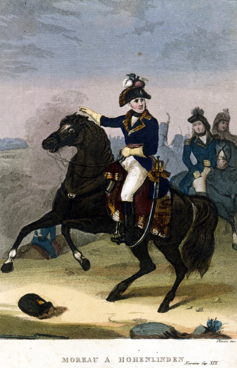 General Jean Victor (Jean-Victor) Moreau, 3 Aralık'ta Hohenlinden'de by Unknown artist