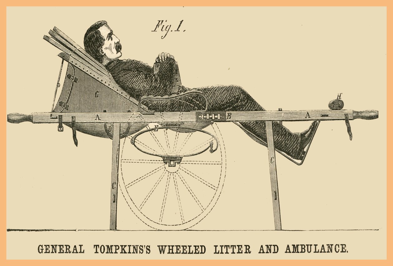 General Tompkins Tekerlekli Çöp Kovası - Ambulans by Unknown Artist