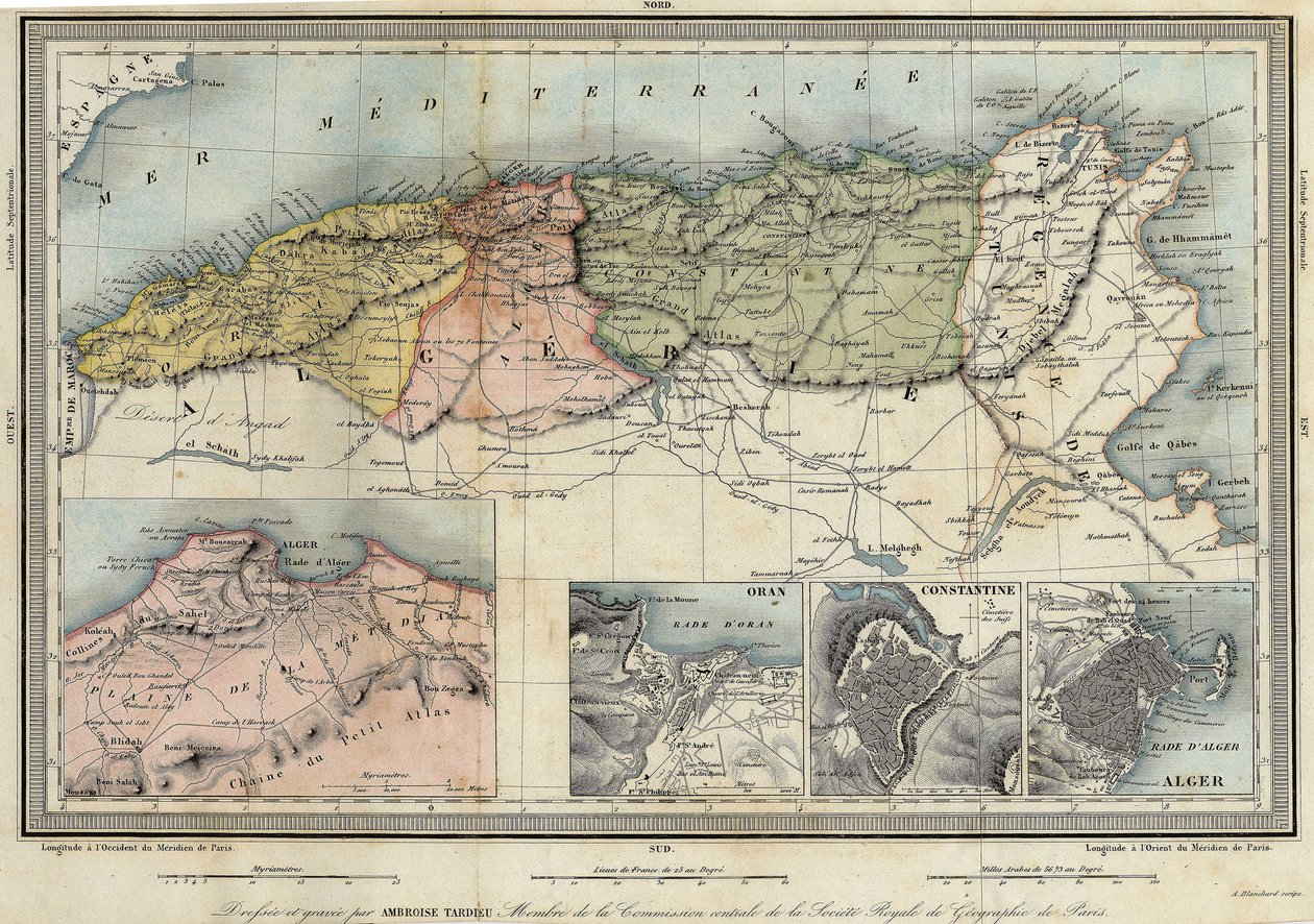 Amboise Tardieu tarafından gerçekleştirilen Cezayir