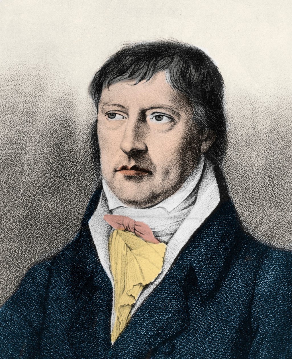 Georg Wilhelm Friedrich Hegel (1770-1831) İngiliz filozof, c1825 gravür by Unknown artist
