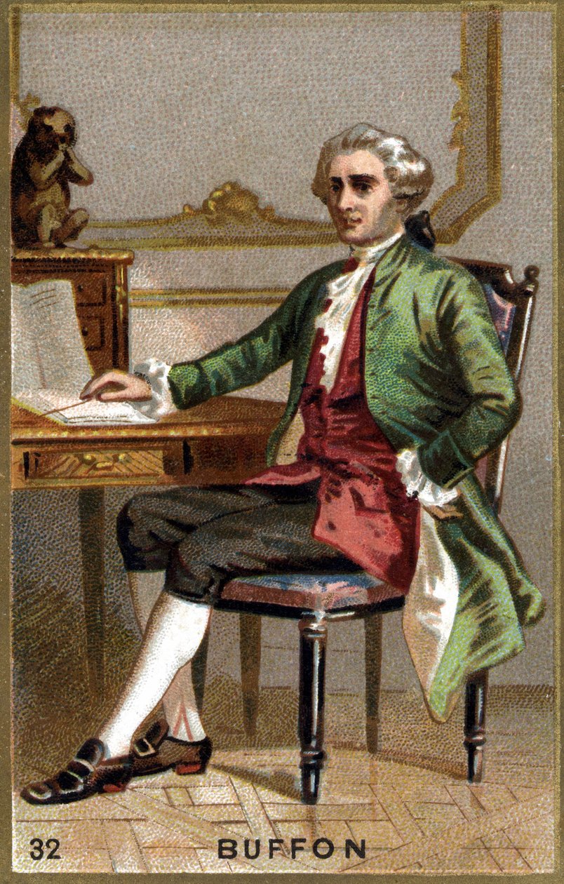 Georges Louis Leclerc, Buffon Kontu (1707 - 1788). 19. yüzyıl kromolitografisi. by Unknown artist