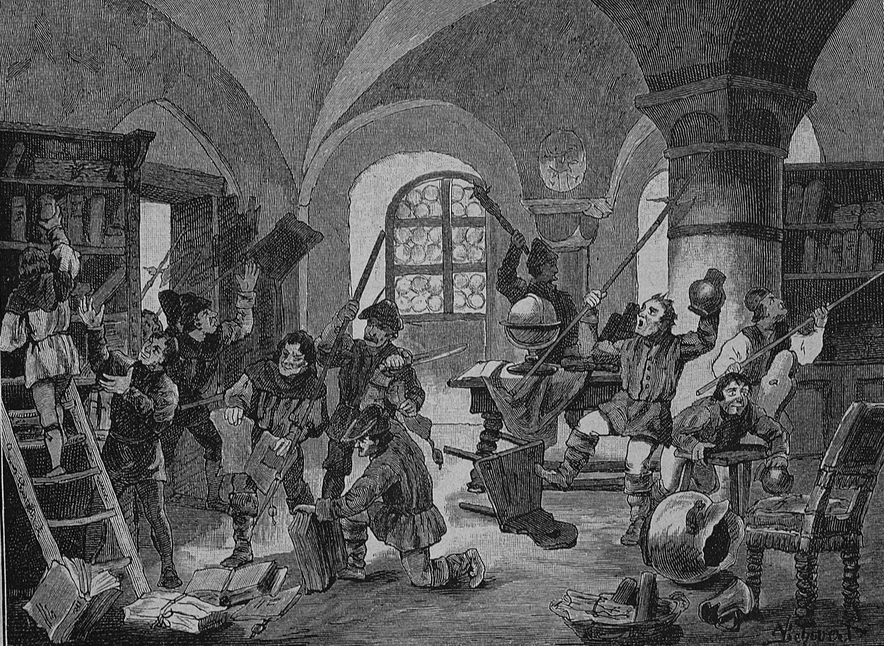 Alman Köylü Savaşı (1524-1526): Roggenburg, Bavyera, Almanya#39;daki çiftçilerin telaşı by Unknown artist