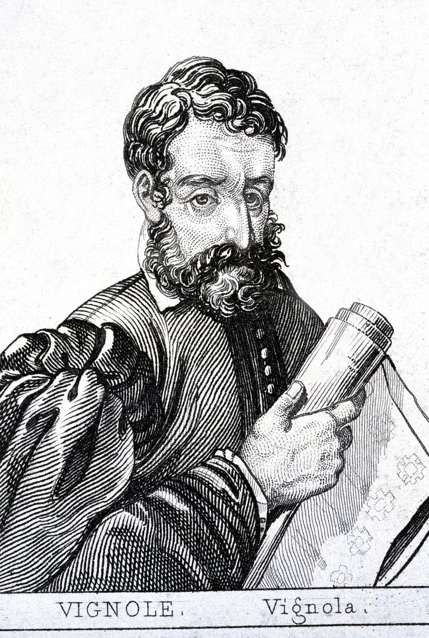 Giacomo Barozzi, diğer adıyla Vignola, Fransızca Le Vignole (1507 - 1573) İtalyan mimar. by Unknown artist