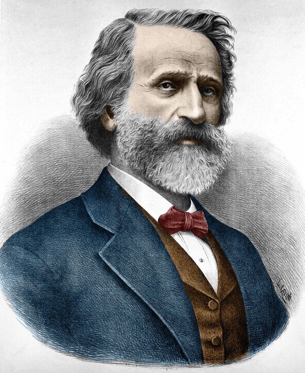 Giuseppe Verdi (1813-1901), İtalyan besteci. by Unknown artist