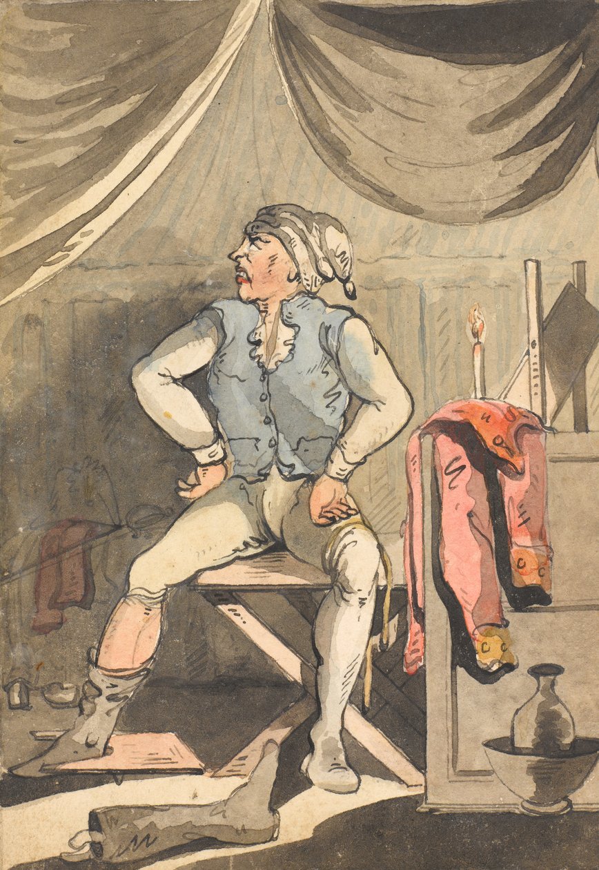 ?Gidelim mi dediniz? Bununla ne demek istediniz? - Yağmur yağdığını duyamıyor musun, seni alçak??, 1796 by Unknown