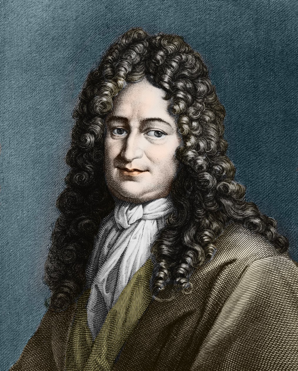 Gottfried Wilhelm von Leibniz (1646-1716), Alman filozof by Unknown artist