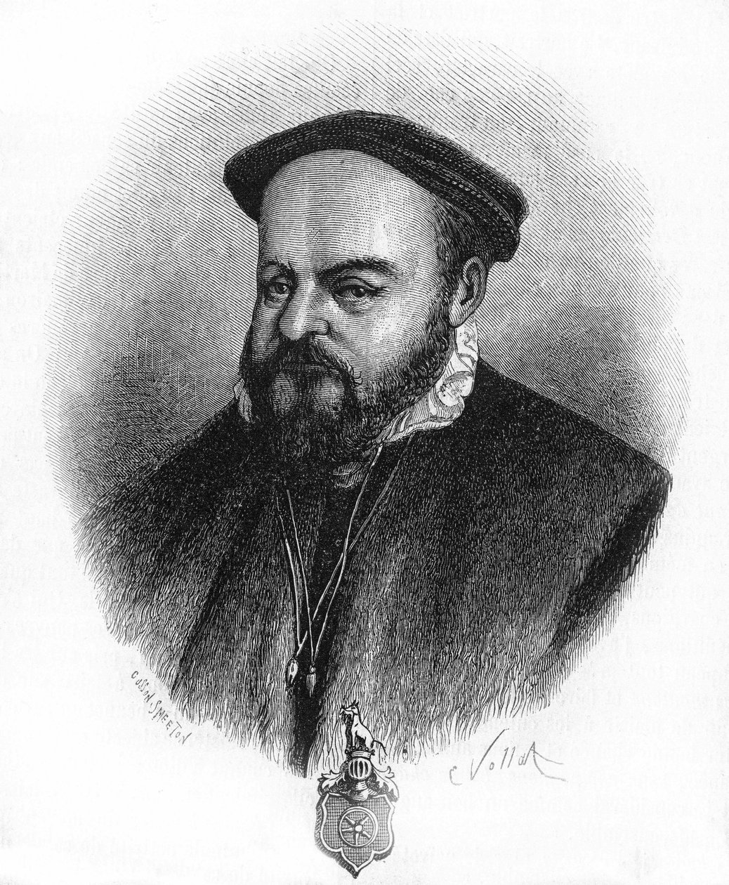 Gotz von Berlichingen veya Gottfried von Berlichingen, dit Gotz with the Iron Hand, İngilizce Gotz “” Main de Fer”” Alman Şövalyesi (1480 - 1562). by Unknown artist
