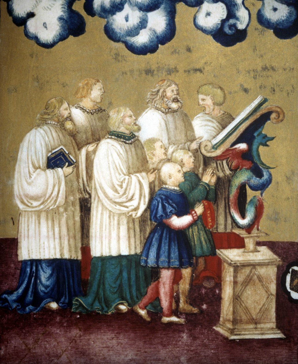 15. yüzyılın Gregoryen şarkısı. Lodi Incoronata Kilisesi by Unknown artist