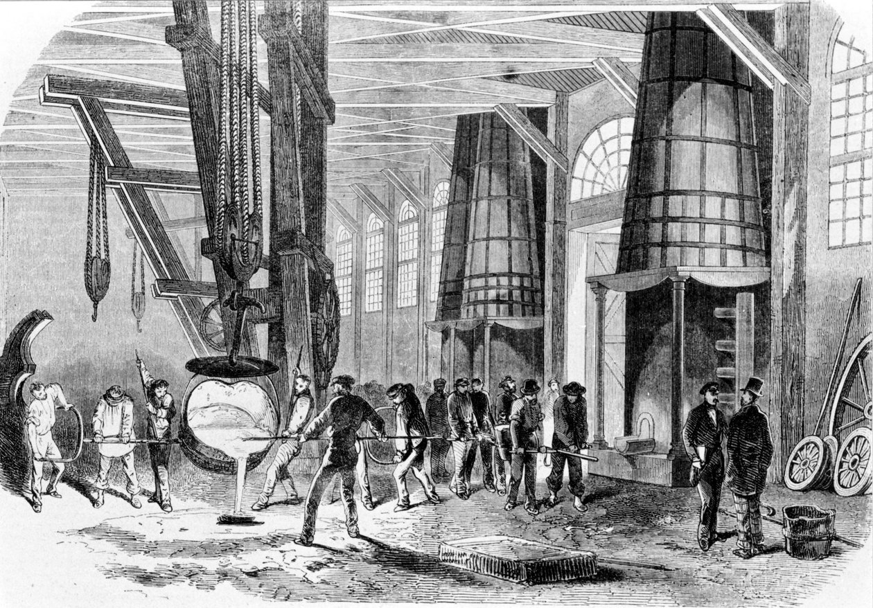 1885 yılında Grenelle dökümhanesi. by Unknown artist