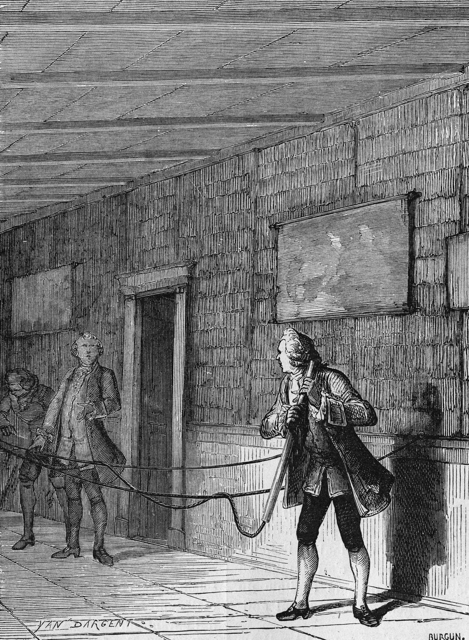 Gray ve Wehler, iletken cisimler boyunca elektriğin yayılımını keşfederler. “Albümü de la Science””da, Éditions Jouvet by Unknown artist