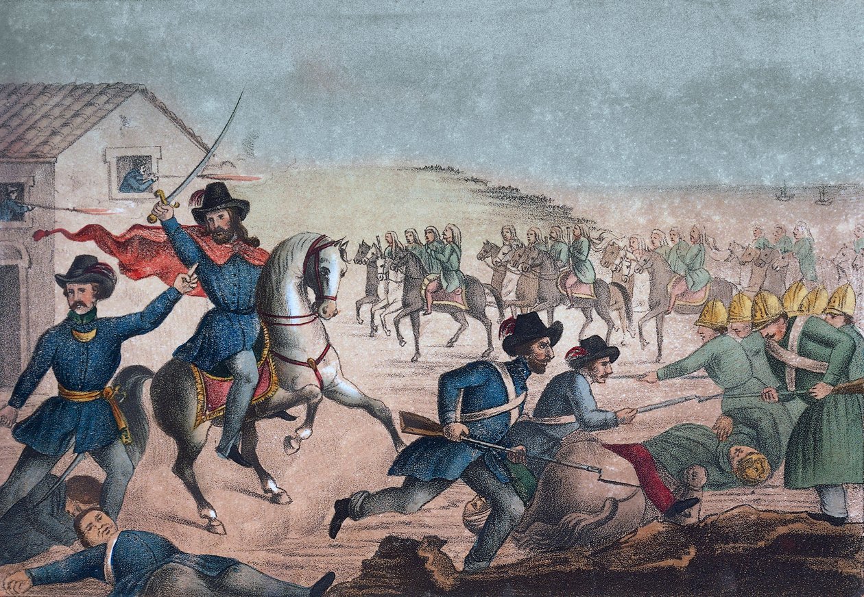 Guerra Grande: Garibaldi, San Antonio Savaşı
