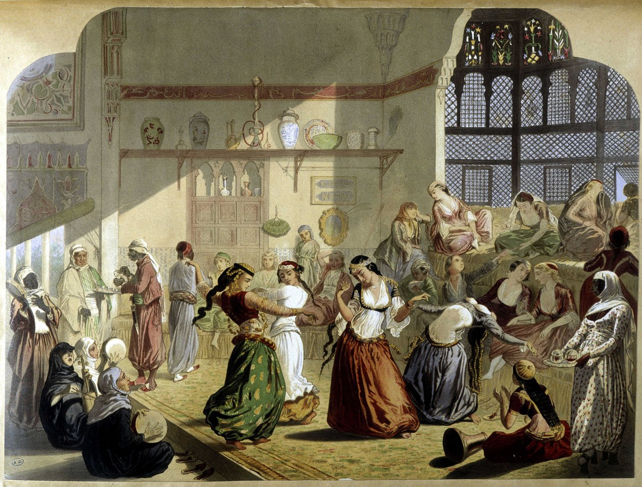 Harem - “” Modern Mısır” da, c. 1870. by Unknown artist
