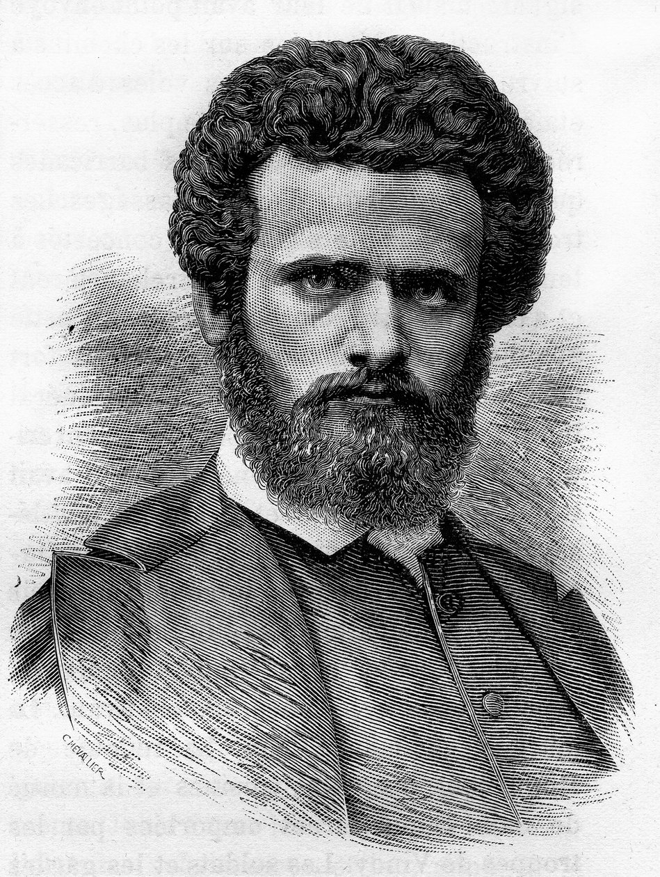Henri Regnault (1843-1871), Fransız ressam. H. Martin tarafından “Histoire de France”da 19. yüzyılın sonunun gravürü. by Unknown artist