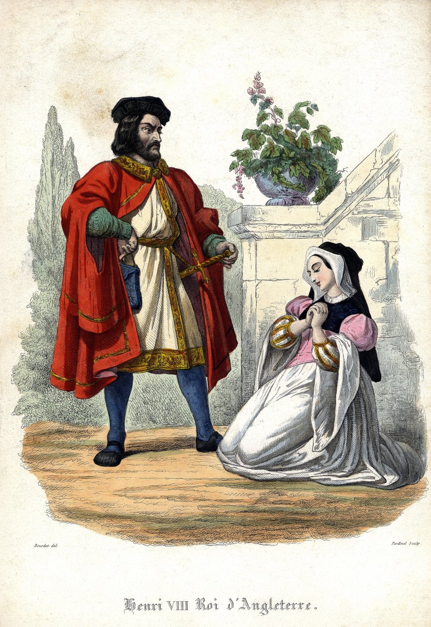 Henri VIII (1491 - 1547) ve Anne de Boleyn (Anna veya Ann Bolin ve Anne Bullen) by Unknown artist