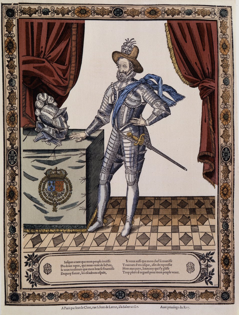 Henry IV (1553 - 1610), 1600 civarında Fransa Kralı. by Unknown artist