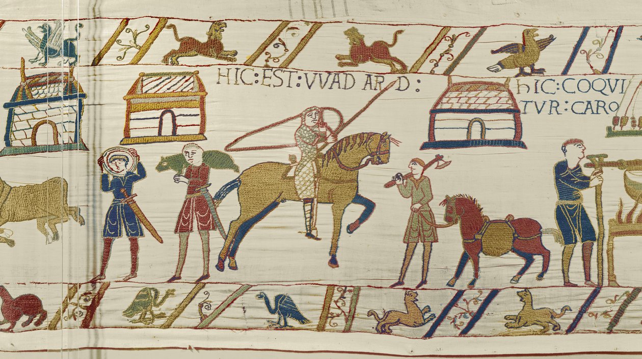 İşte Wadard, Bayeux Goblen (keten üzerine yün işlemesi) by Unknown artist
