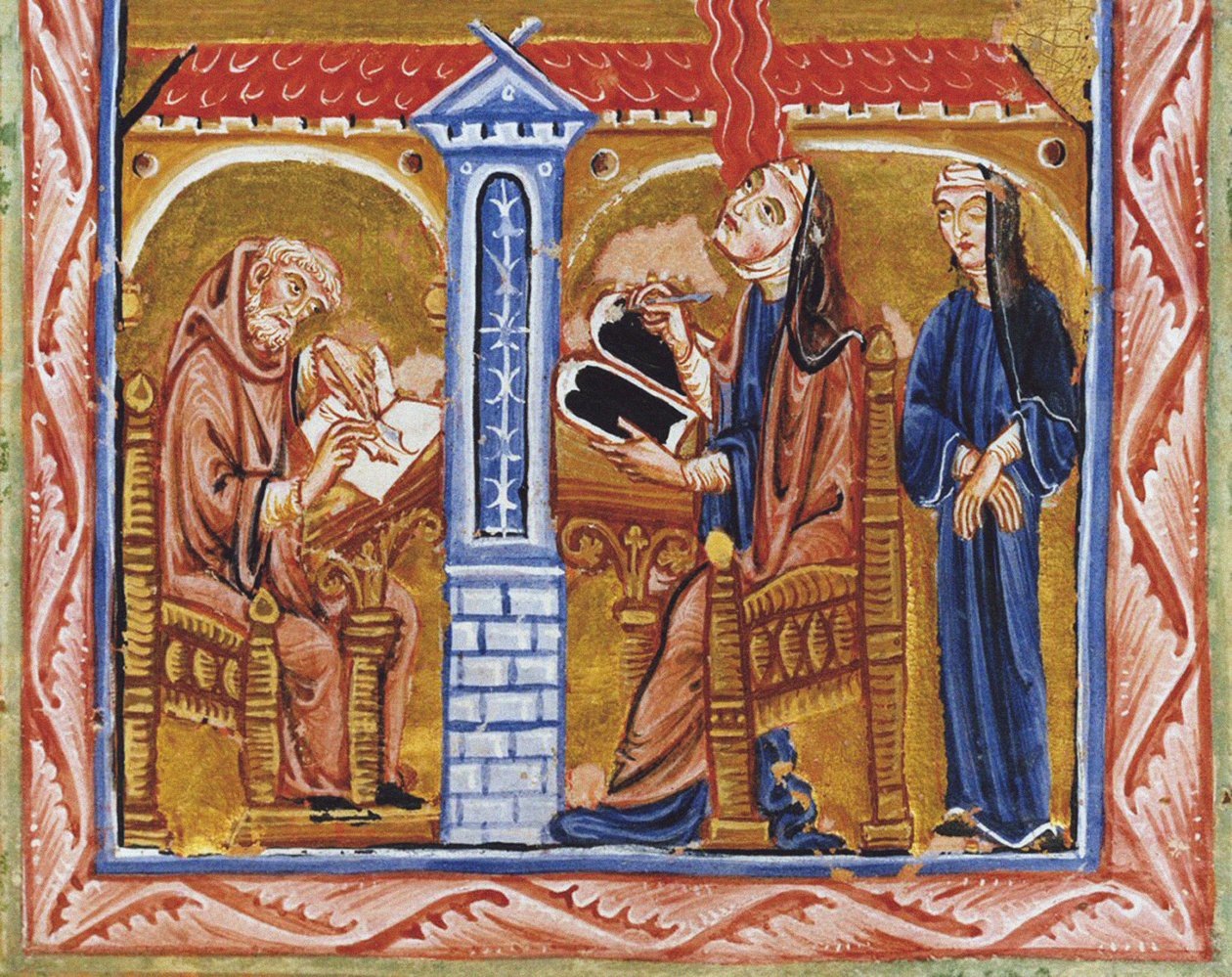 Bingenli Hildegard, sekreteri Volmar ve sırdaşı Richardis
