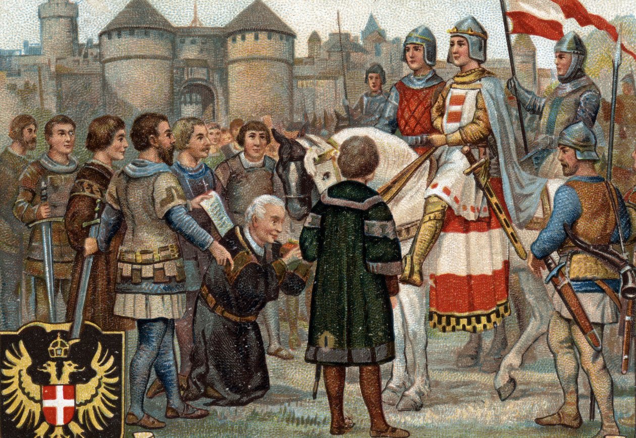 Ünlü şehirlerin tarihi bölümleri: Habsburglu Rudolph (1218-1291 Kutsal İmparatorluktan I. Rodolph) Viyana