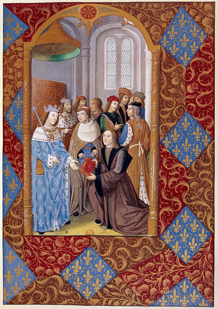 Basım tarihi: yayıncı Antoine Verard (? -1513) kitabını Kral VIII. Charles