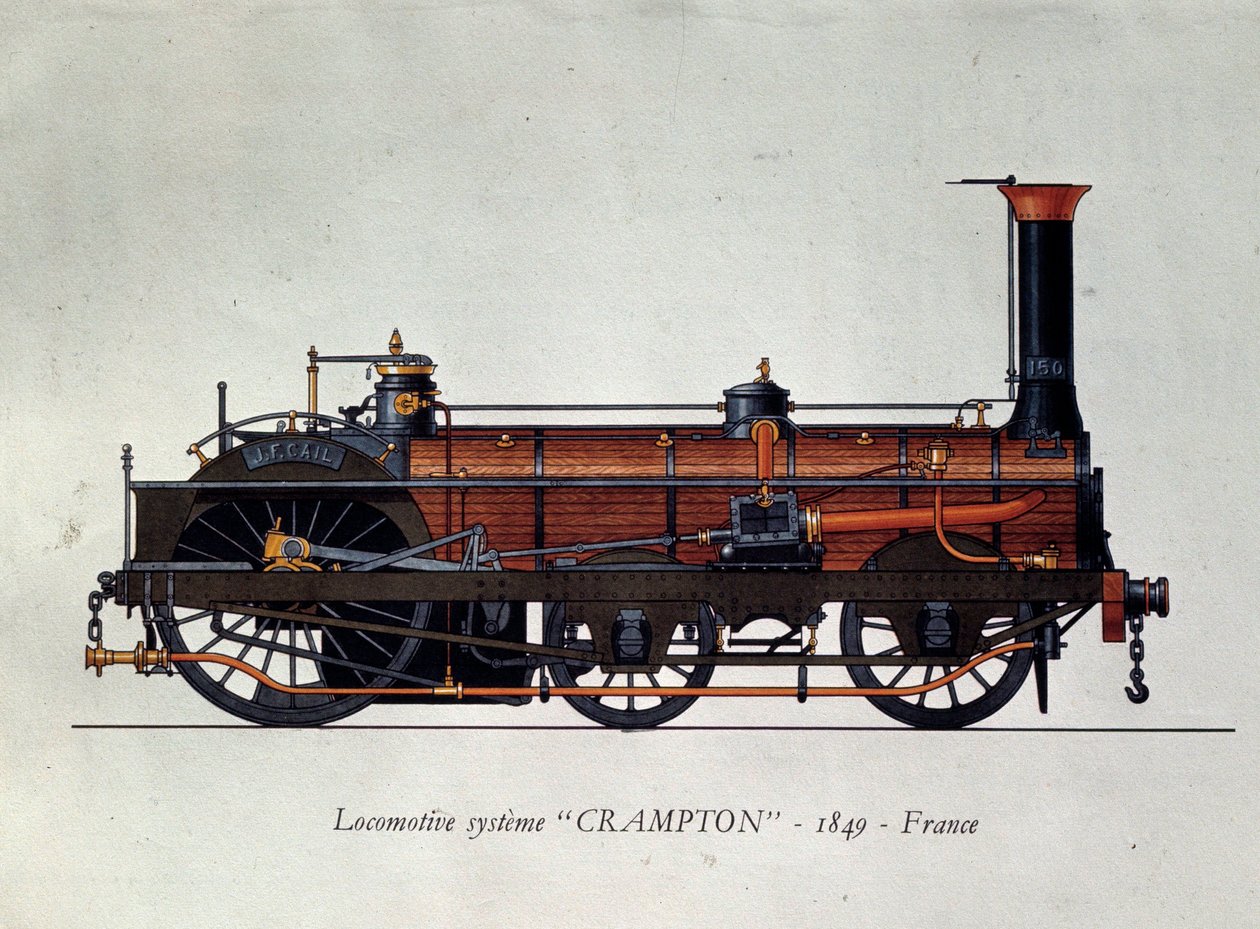 Taşımacılığın tarihi: lokomotif modeli, adını Thomas Russell Crampton
