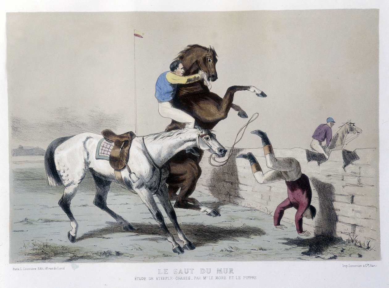 Binicilik: Le jump du mur, Steeple - “” Le Centaure”” by Unknown artist