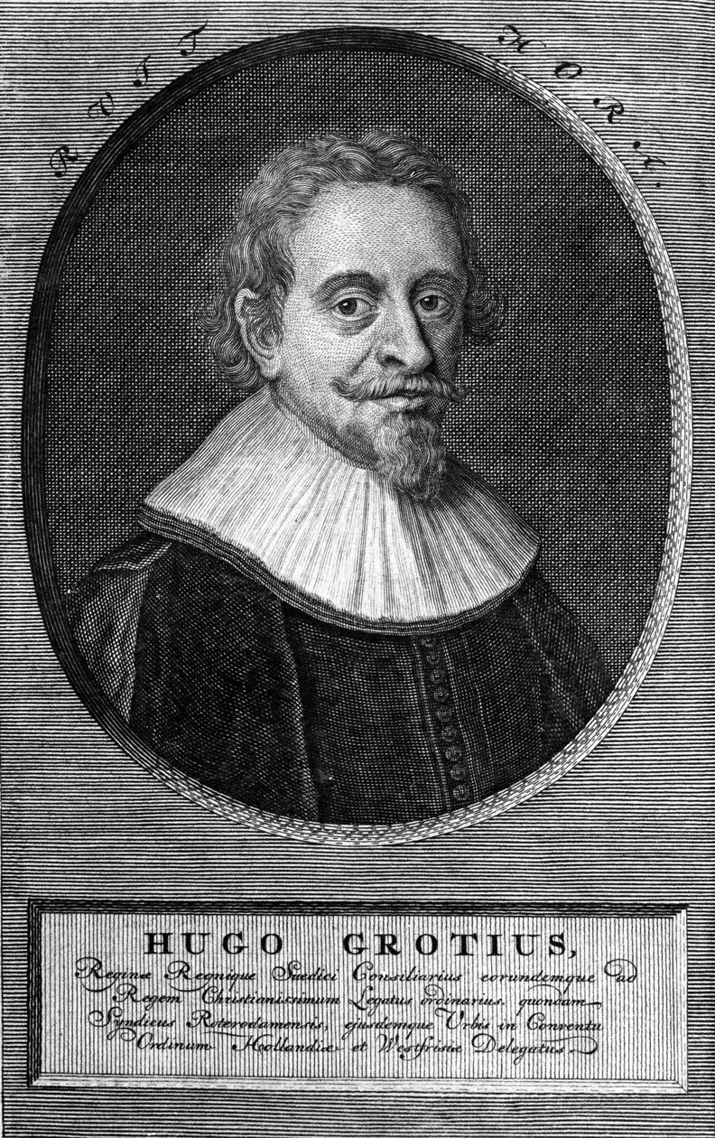 Hugo Grotius (1583-1645) (Huig de Groot), Hollandalı avukat ve diplomat. by Unknown artist
