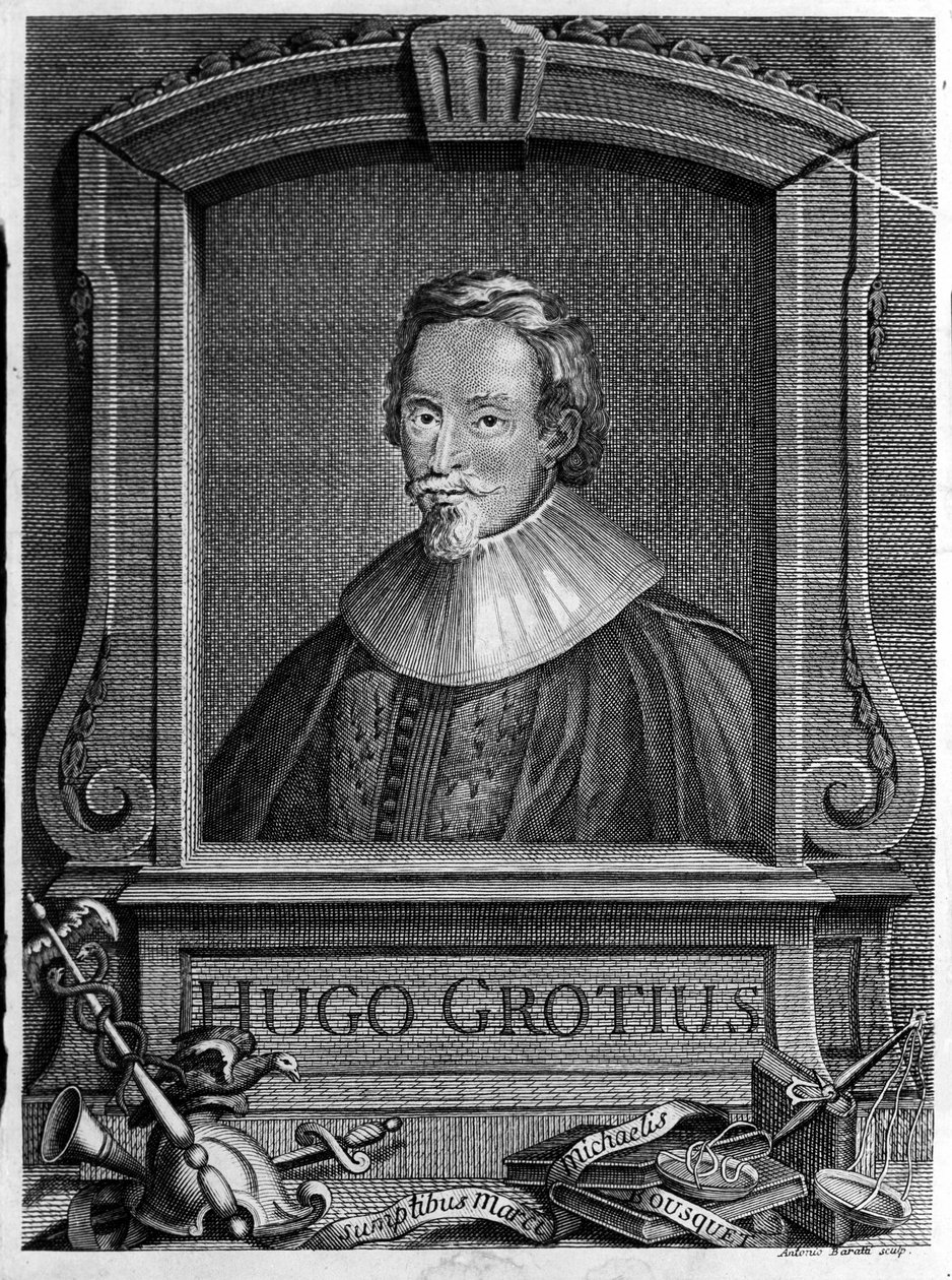 Hugo Grotius (1583-1645) (Huig de Groot), Hollandalı avukat ve diplomat. by Unknown artist