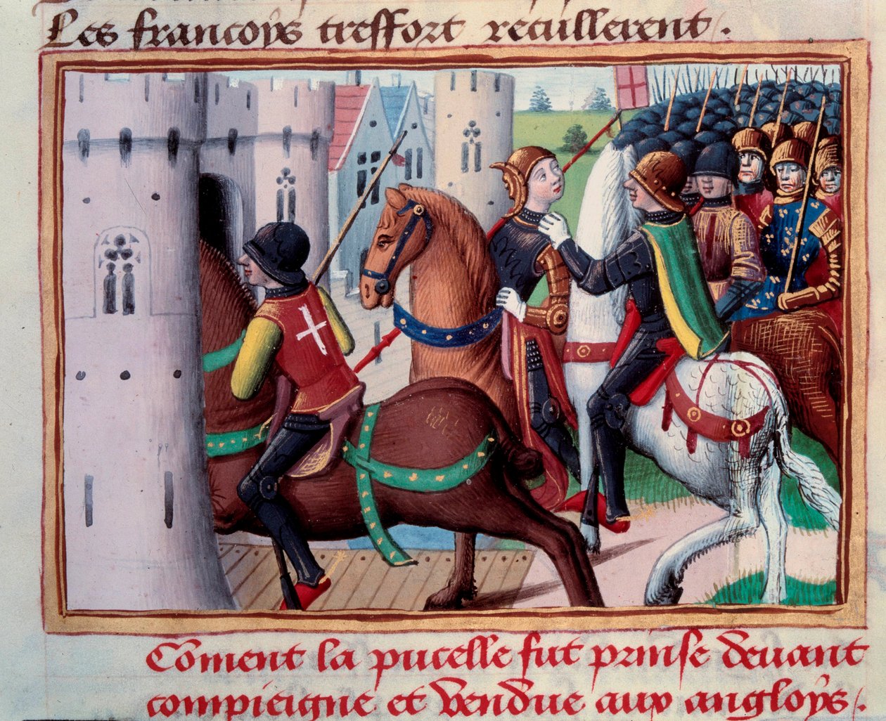 Yüz Yıl Savaşı: Joan of Arc (1412-1431) Compiegne önünde tutuklu by Unknown artist