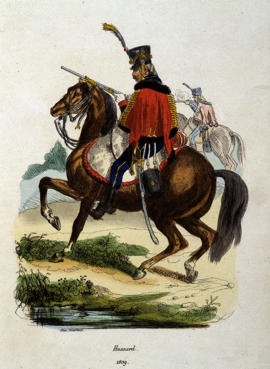 Napolyon Ordusunun Atlı Atlısı - Gravür by Unknown artist