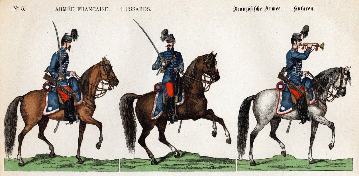 Fransız ordusunun süvarileri by Unknown artist