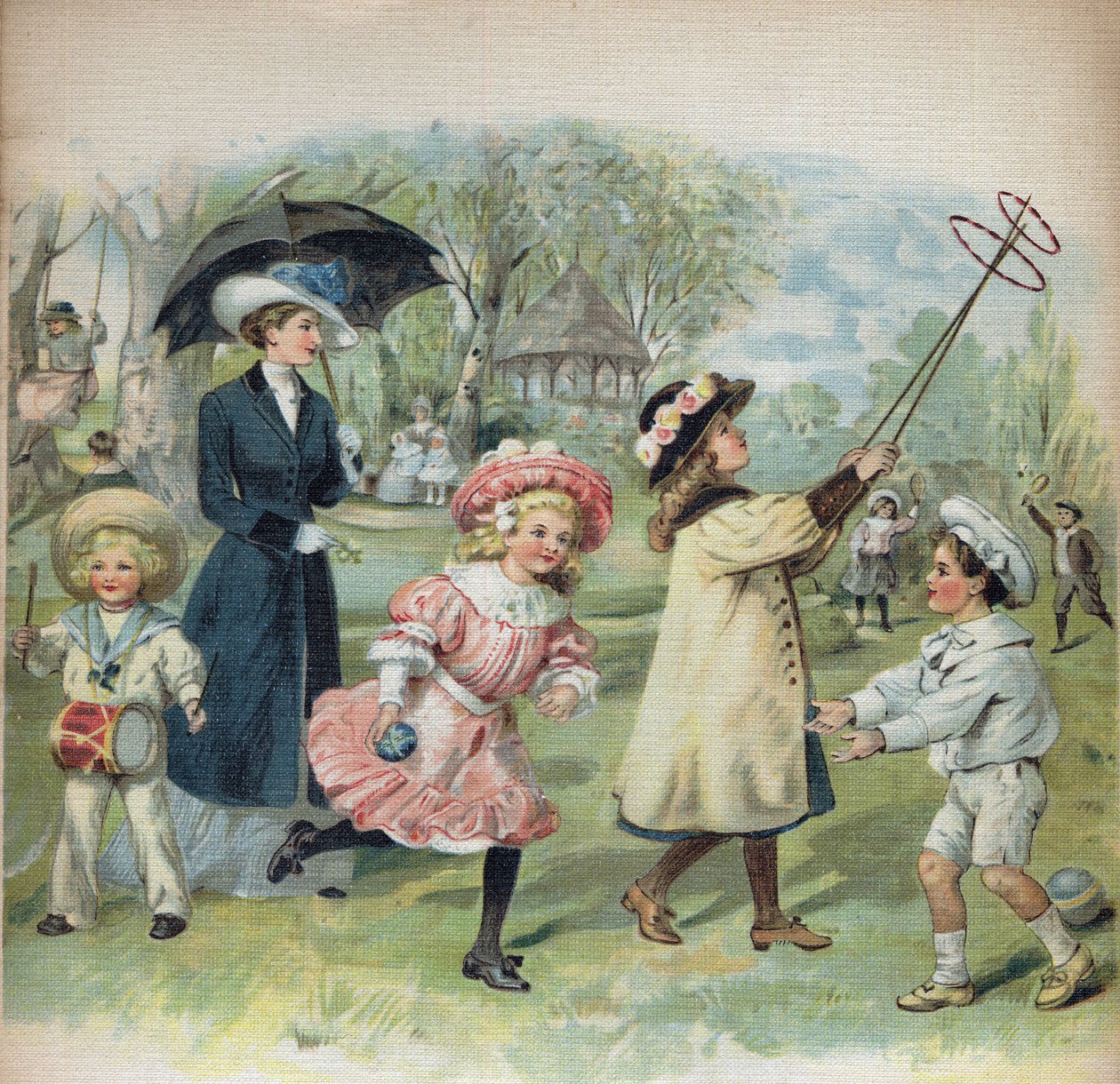 "La jour de Ginette et Raymond" kitabındaki illüstrasyon, 20. yüzyıl başı. by Unknown Artist