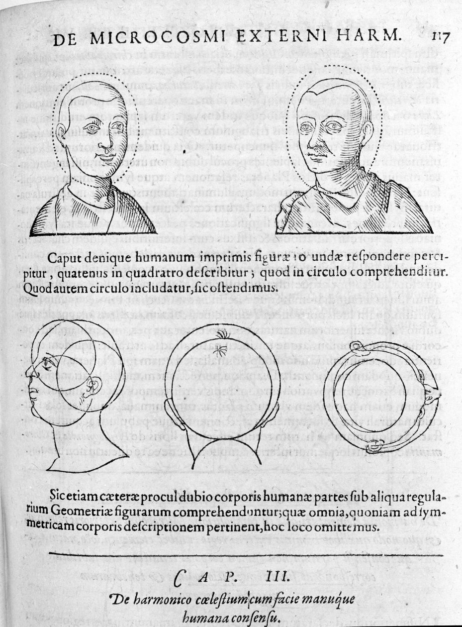 Robert Fludd (Robertus de Waves) tarafından "Collectio Operum"dan fizyonominin görüntüsü. Londra 1617 by Unknown artist