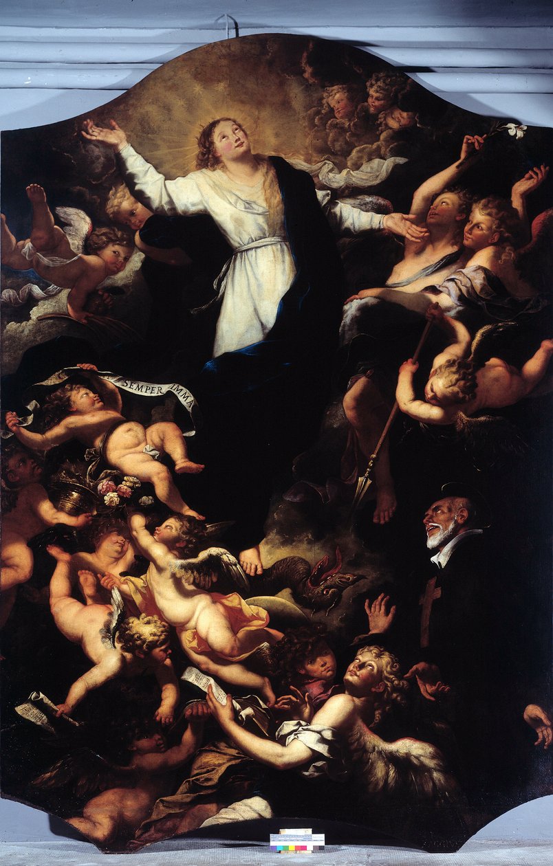Aziz Philip Neri ile Immaculate Conception (resim by Unknown artist