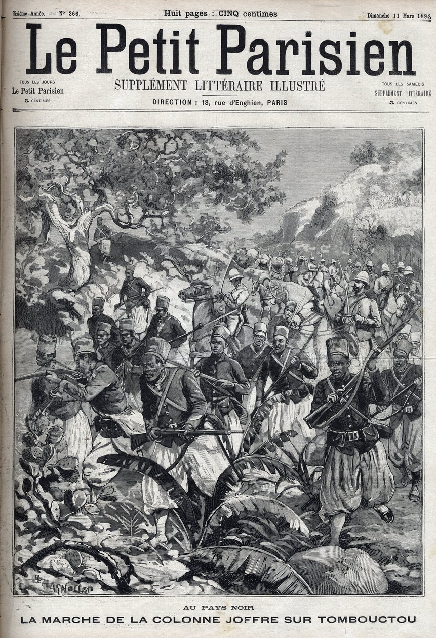 Fransız kolonilerinde: General Joseph Joffre (1852-1931) ve spahi ordusunun Timbuktu